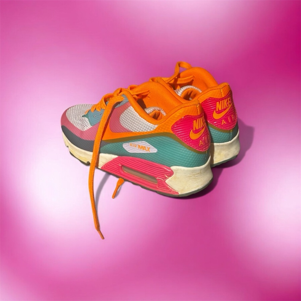 Nike Air Max Orange and Red Sneakers